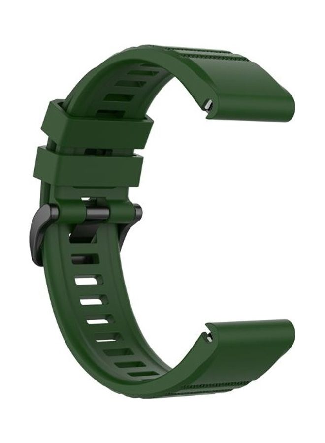 BGM Quick Release Replacement Band For Garmin Fenix 6 22mm Army Green - Image 4