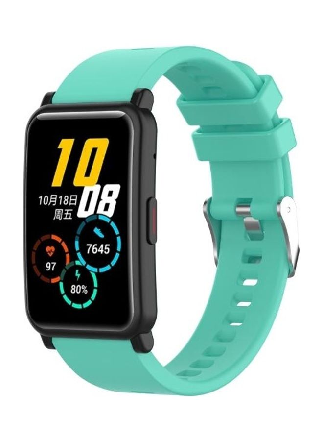 BGM ES Silicone Replacement Wrist Strap Watchband For Huawei Honor Watch Green - Image 4