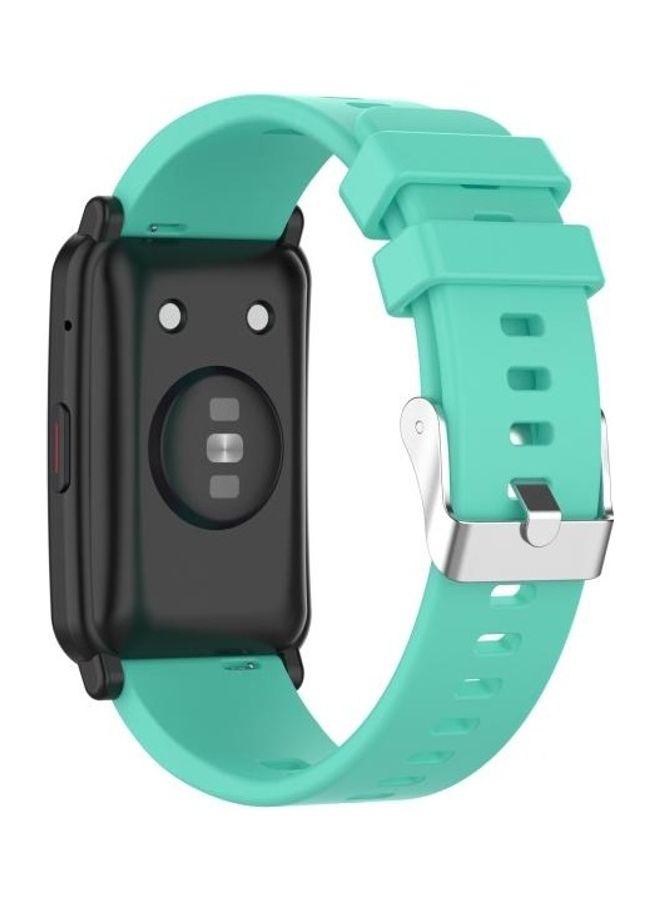 BGM ES Silicone Replacement Wrist Strap Watchband For Huawei Honor Watch Green - Image 5