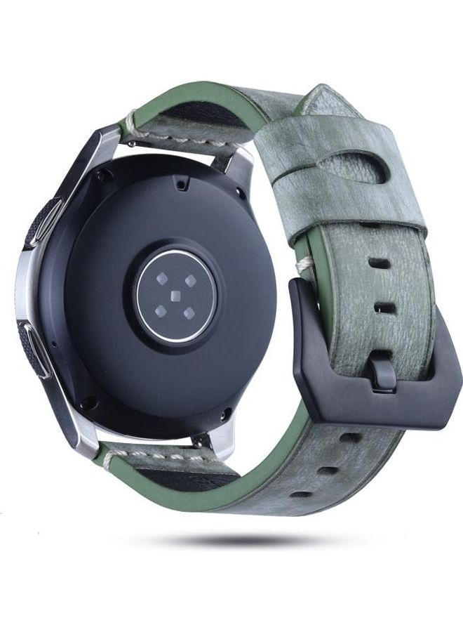 BGM Leather Replacement Band For Huawei Watch GT2e/GT2 46mm Green - Image 2