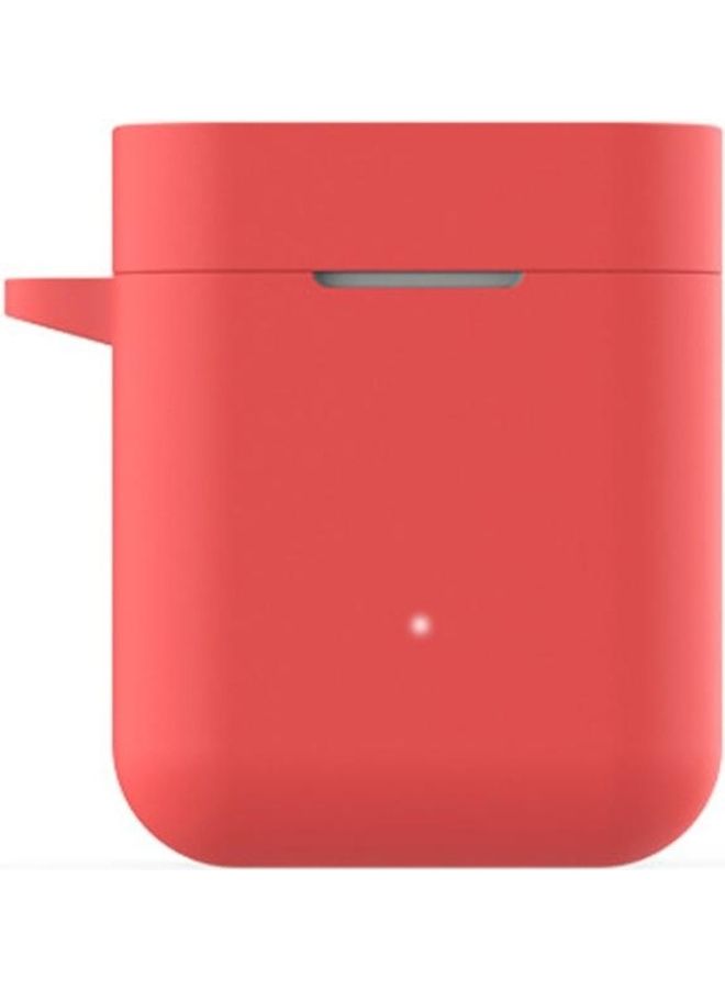 بي جي إم غطاء حماية واقي بتصميم علبة شحن لسماعات الأذن من السيليكون لهاتف شاومي آير أحمر - Image 3