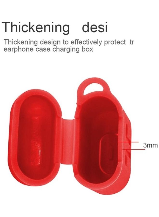 BGM 6-in-1 Wireless Earphone Silicone Case Set with Accessories for Apple AirPods Red - Image 3