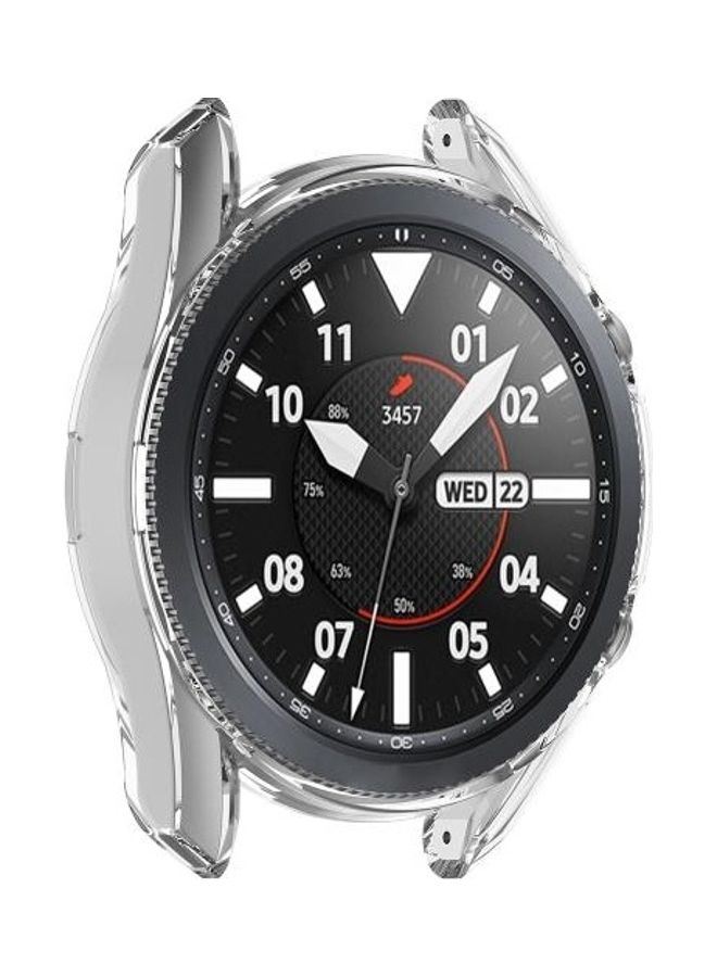 BGM Transparent TPU Watch Protective Case For Samsung Galaxy Watch 3 45mm White  - Image 2