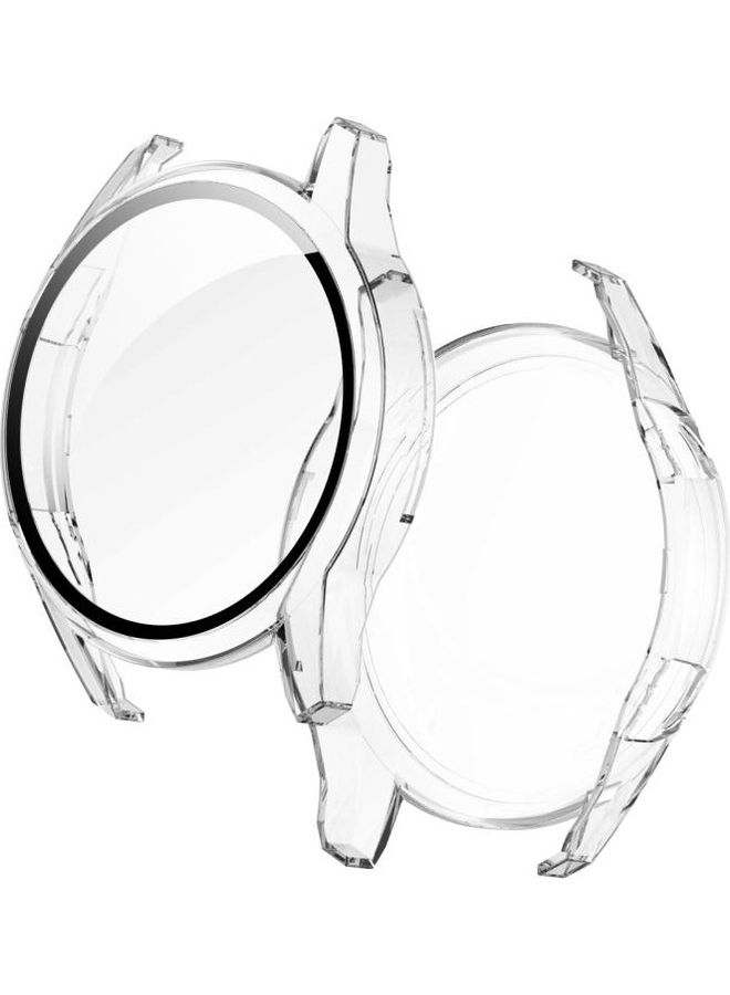 BGM Tempered Glass Screen Protector With Fully Plating PC Case For Huawei Watch GT2 46mm Clear - Image 1