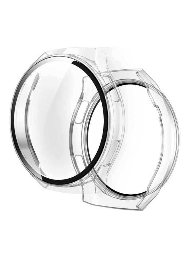 BGM Tempered Glass Screen Protector With Fully Plating PC Case  For Huawei Watch GT2e Clear - Image 1