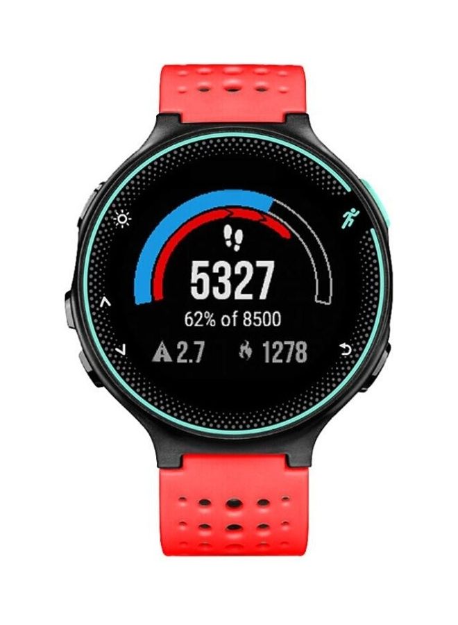 BGM Two Colour Replacement Strap Watchband For Garmin Forerunner 235 Red - Image 2