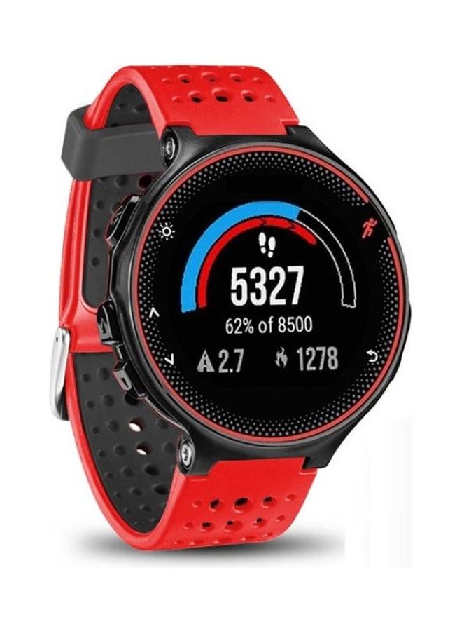 BGM Two Colour Replacement Strap Watchband For Garmin Forerunner 235 Red - Image 3