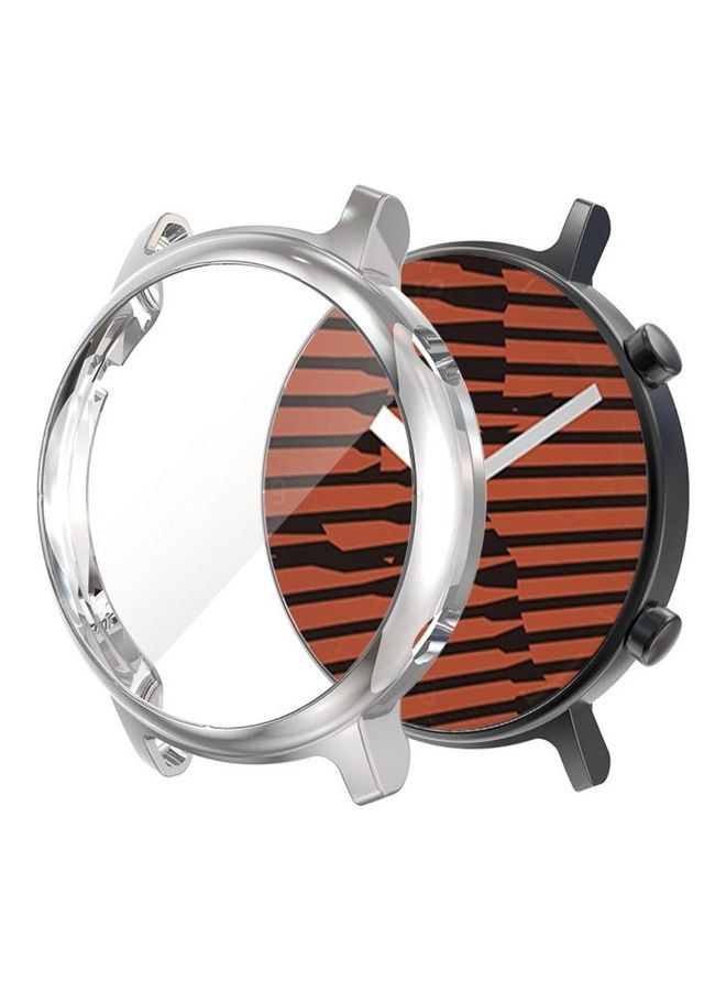 BGM For Huawei GT2 42MM Plating TPU All-inclusive Protective Shell Silver - Image 2