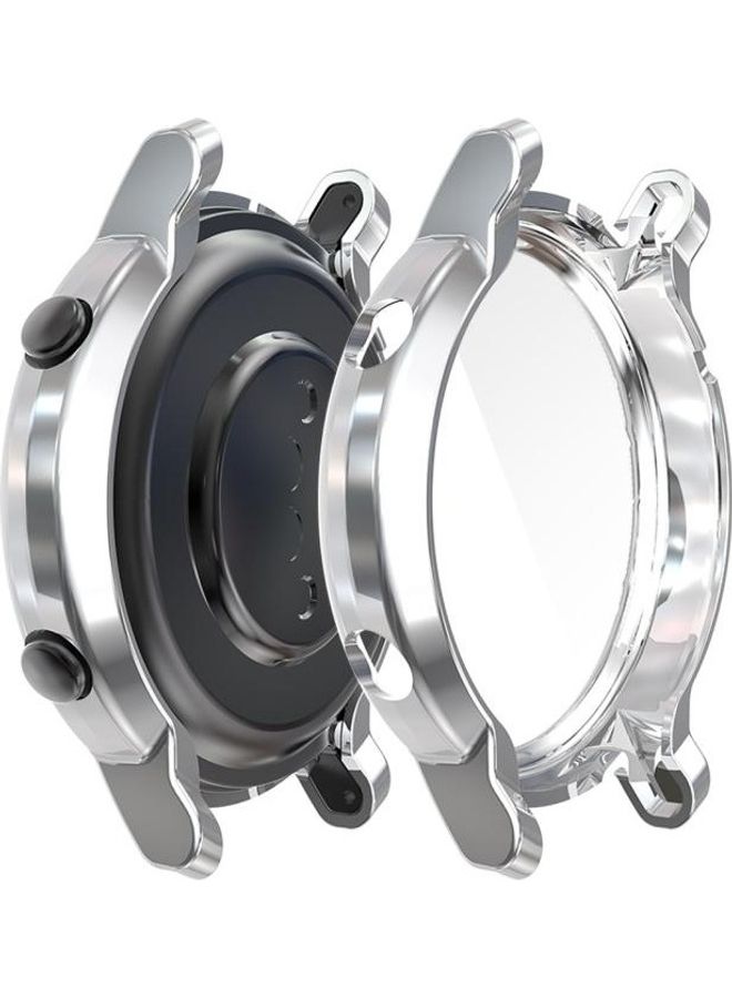 BGM For Huawei GT2 42MM Plating TPU All-inclusive Protective Shell Silver - Image 4