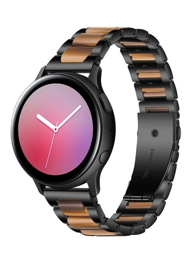 BGM Universal Stainless Steel Resin Replacement Strap Watchband For Garmin Venu/Vivoactive 3 20mm Black - Image 3