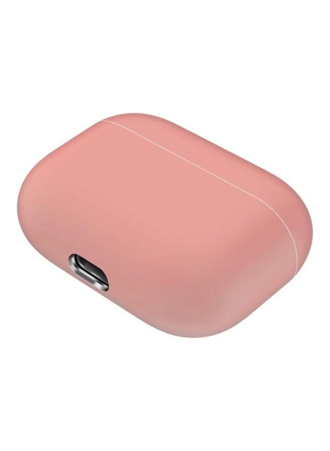 BGM Solid Color Silicone Earphone Protective Case For AirPods Pro Pink - Image 2