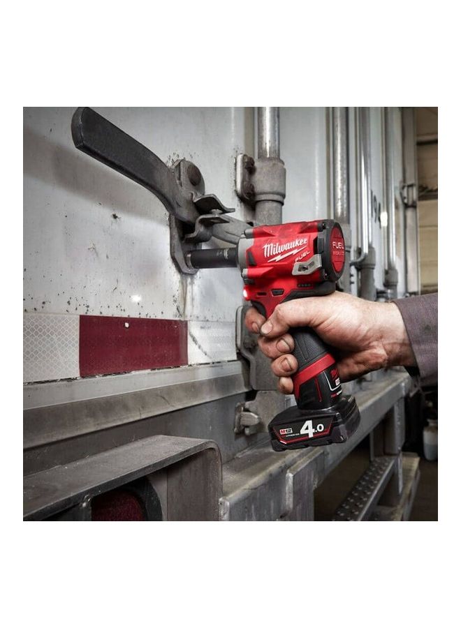 M12FIWF12-0 12V Li-ion Cordless Fuel Stubby Impact Wrench Black/Red/Grey 15.5 x 83 x 19.8cm