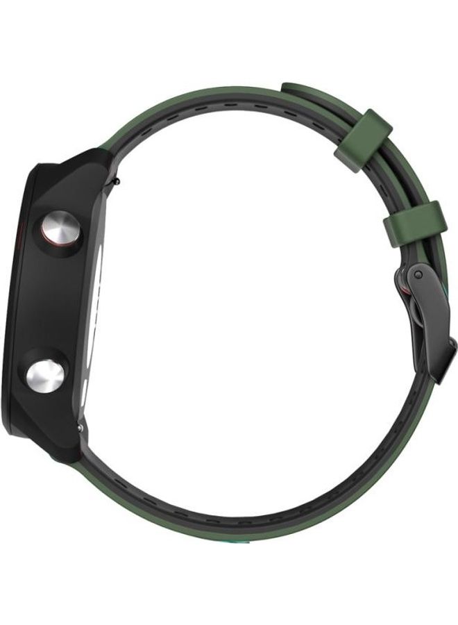 BGM Two-Tone Silicone Replacement Band 22mm For Garmin Vivoactive 4/Venu 2 Army Green/Black - Image 4