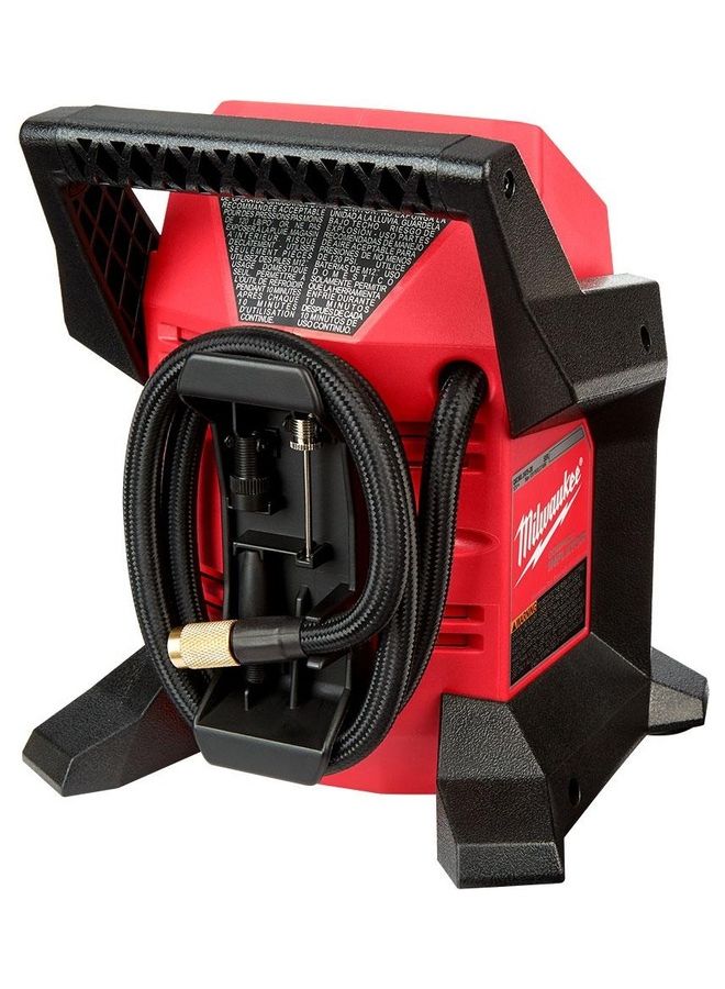 Milwaukee - M12BI-0 12V Li-ion Cordless Compact Tyre Inflator Red/Black 20 x 200 x 23.8cm - Image 1