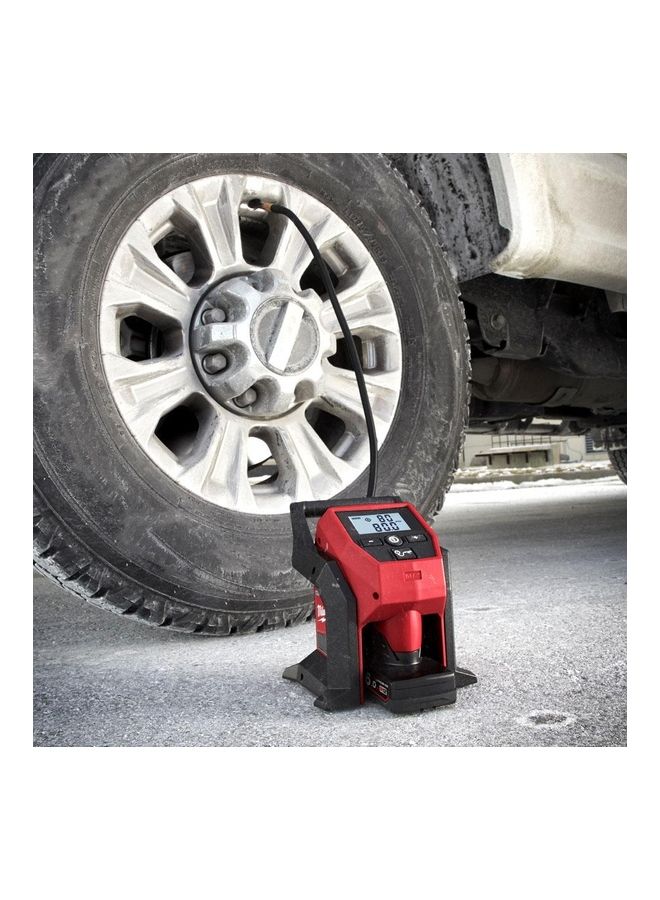Milwaukee - M12BI-0 12V Li-ion Cordless Compact Tyre Inflator Red/Black 20 x 200 x 23.8cm - Image 1