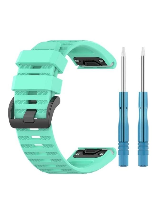 BGM Quick Release Replacement Band For Garmin Fenix 6 Smartwatch With 2 Knife Tools Lake Blue - Image 1