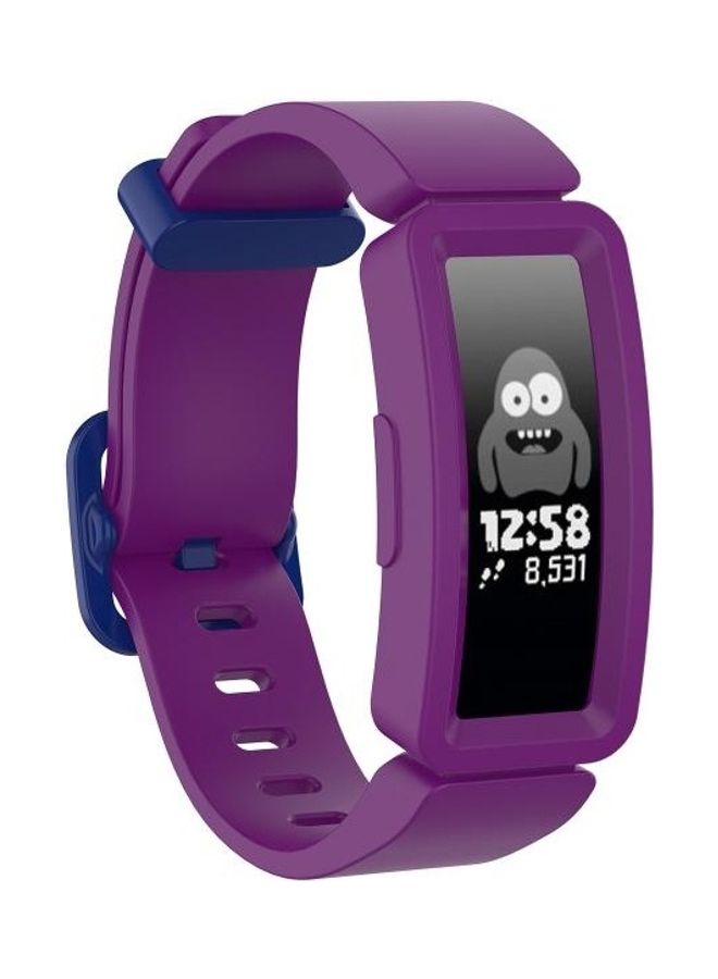 BGM For Fitbit Inspire HR Ace 2 Silicone Smart Watch Replacement Strap Wristband Purple/Blue - Image 2