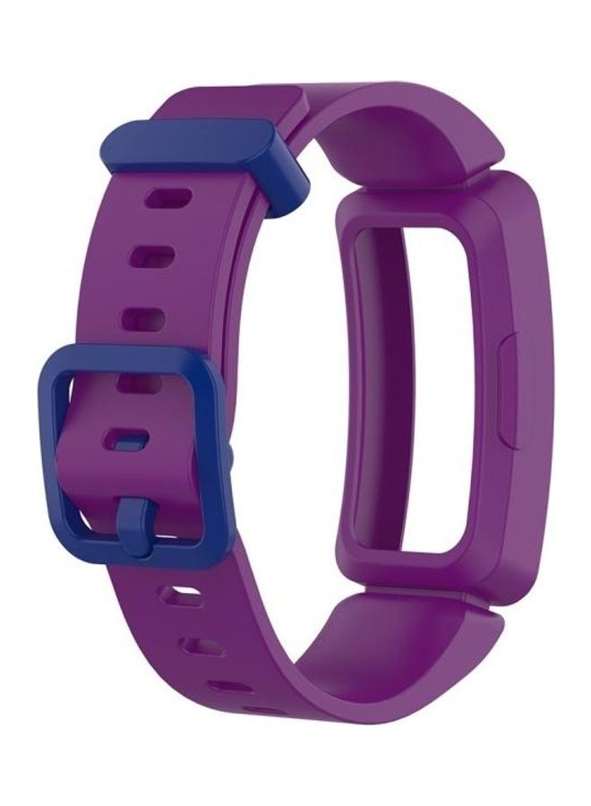 BGM For Fitbit Inspire HR Ace 2 Silicone Smart Watch Replacement Strap Wristband Purple/Blue - Image 3