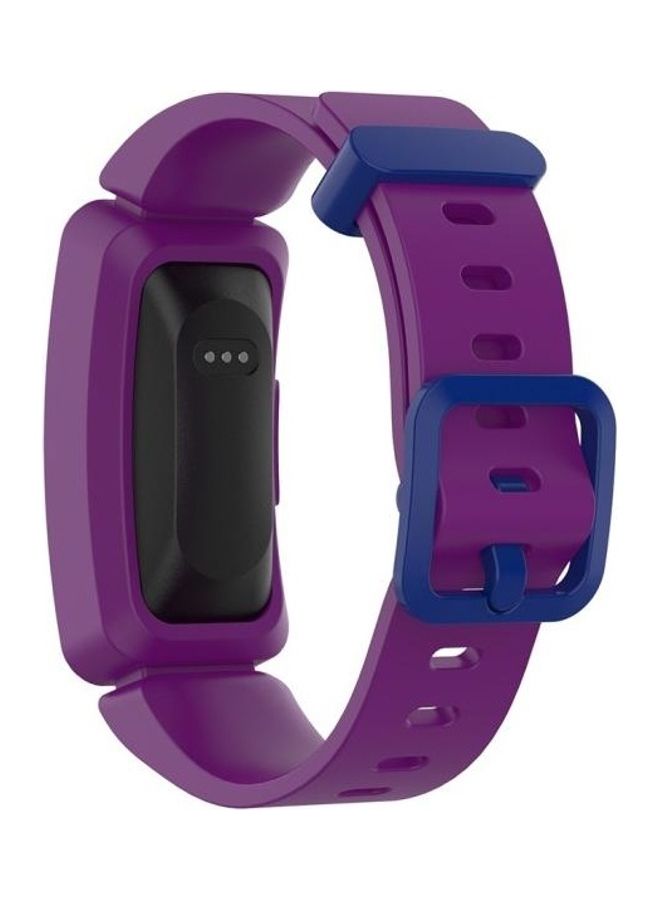 BGM For Fitbit Inspire HR Ace 2 Silicone Smart Watch Replacement Strap Wristband Purple/Blue - Image 4