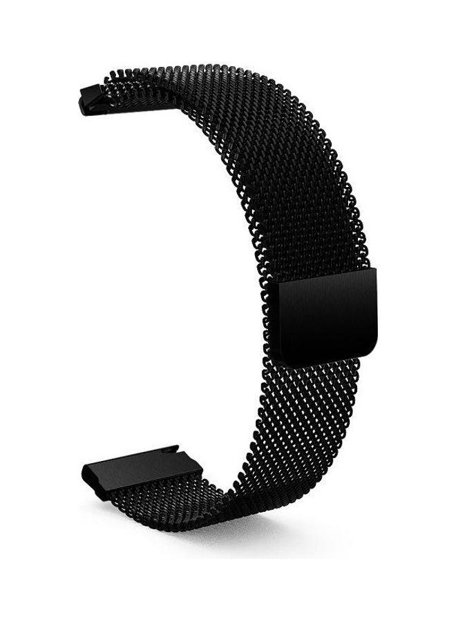 BGM - Milanese Strap For Garmin Vivosmart HR Black - Image 1