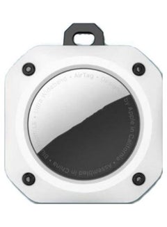 2-Piece For Apple AirTag Positioning Tracker Anti-Drop Anti-Lost Case Printing Protective Case White