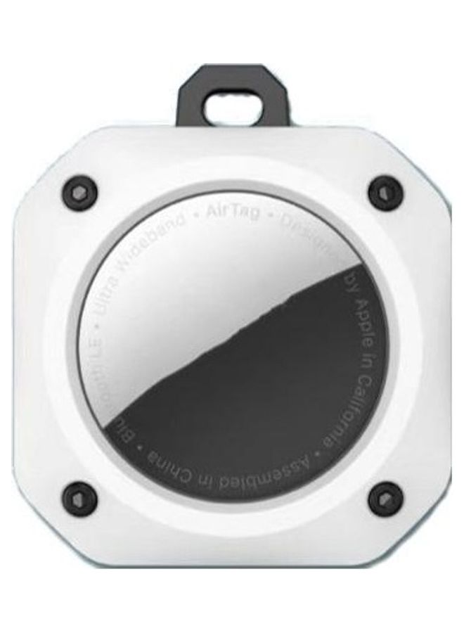 BGM - 2-Piece For Apple AirTag Positioning Tracker Anti-Drop Anti-Lost Case Printing Protective Case White - Image 1