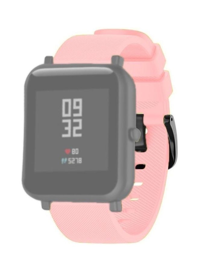 BGM 20mm  Sport Silicone Strap For Huami Amazfit GTS / Samsung Galaxy Watch Active 2 / Gear Pink - Image 1