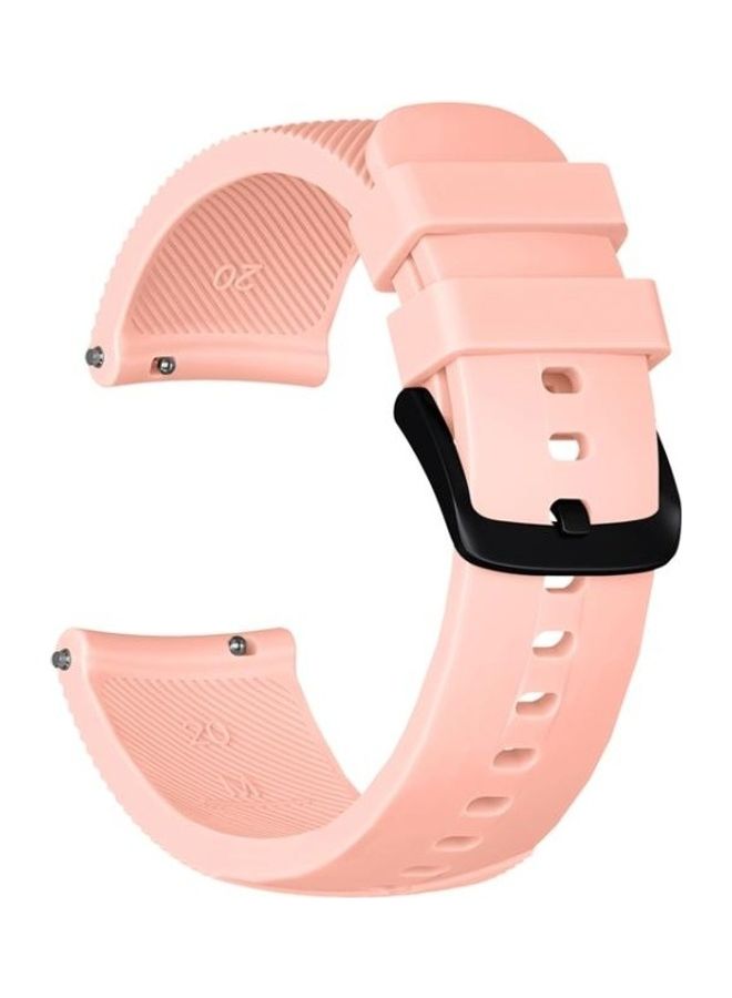 BGM 20mm  Sport Silicone Strap For Huami Amazfit GTS / Samsung Galaxy Watch Active 2 / Gear Pink - Image 2