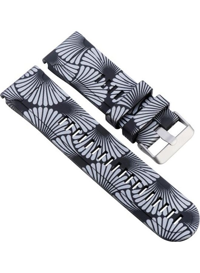 BGM Replacement Strap For Garmin Fenix 5X/Fenix 3/Fenix 3 HR/Fenix 3 Sapphire/D2 Bravo/Quaitx3 Black/White