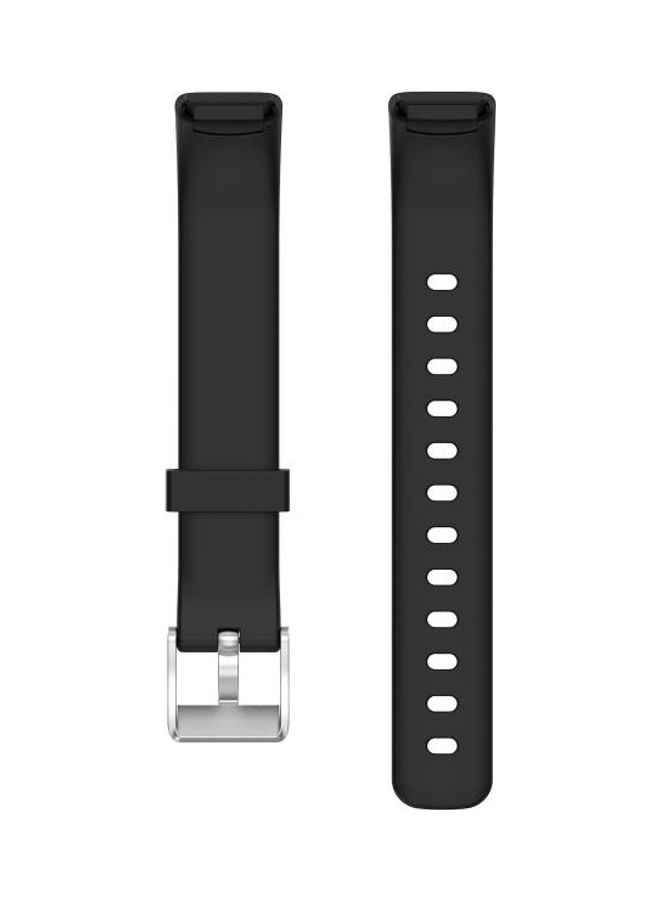 BGM Luxe Silicone Replacement Strap Watchband For Fitbit Black - Image 2