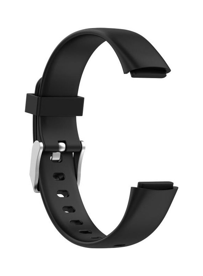 BGM Luxe Silicone Replacement Strap Watchband For Fitbit Black - Image 3