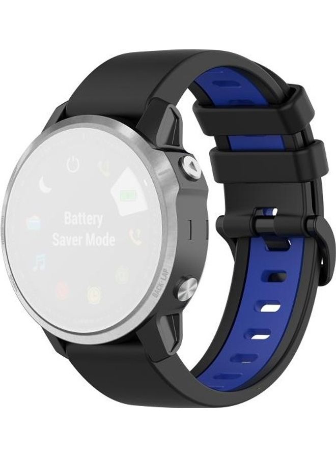 BGM Silicone Strap For Garmin Fenix 6S Black - Image 1