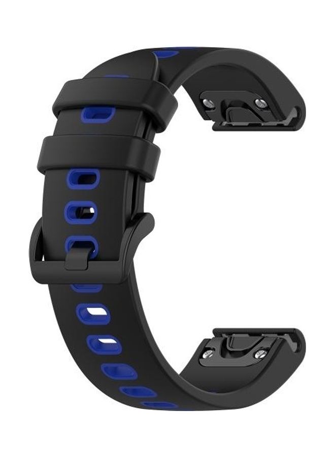 BGM Silicone Strap For Garmin Fenix 6S Black - Image 3
