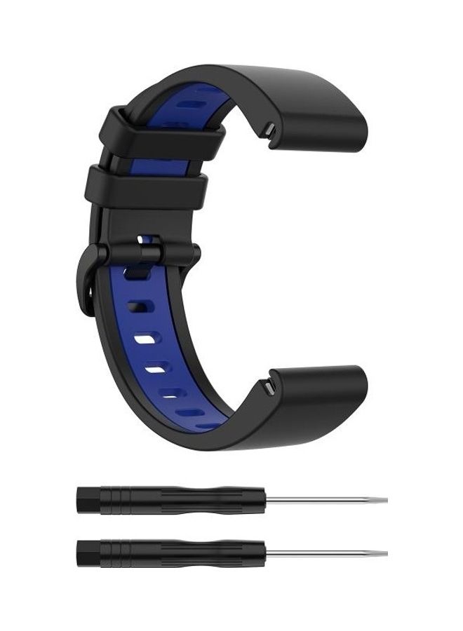 BGM Silicone Strap For Garmin Fenix 6S Black - Image 5