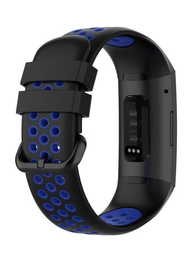 BGM Silicone Replacement Strap Watchband For Fitbit Charge 4 / Charge 3 / Charge 3 SE Watch Button Black - Image 5