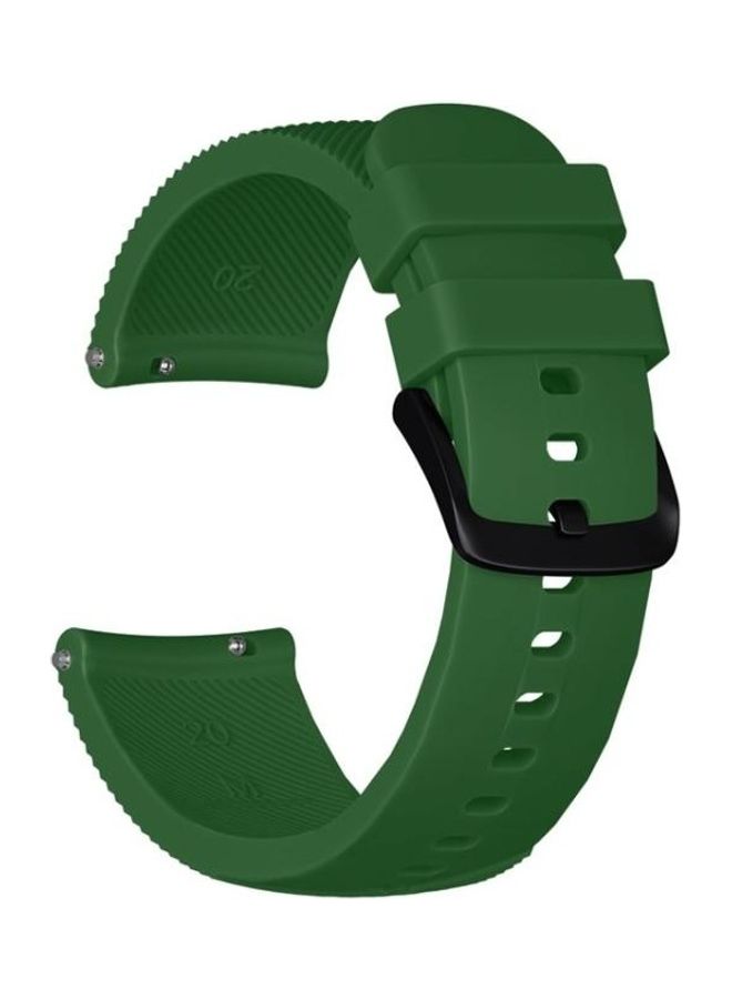 BGM 20mm  Sport Silicone Strap For Huami Amazfit GTS / Samsung Galaxy Watch Active 2 / Gear Green - Image 2