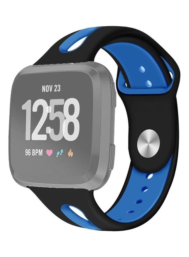 BGM Lite Silicone Replacement Strap Watchband For Fitbit Versa 2 / Fitbit Versa / Fitbit Versa Black - Image 1