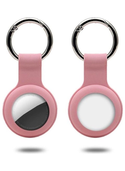 Silicone Case with Keychain Ring for Apple AirTag Pink
