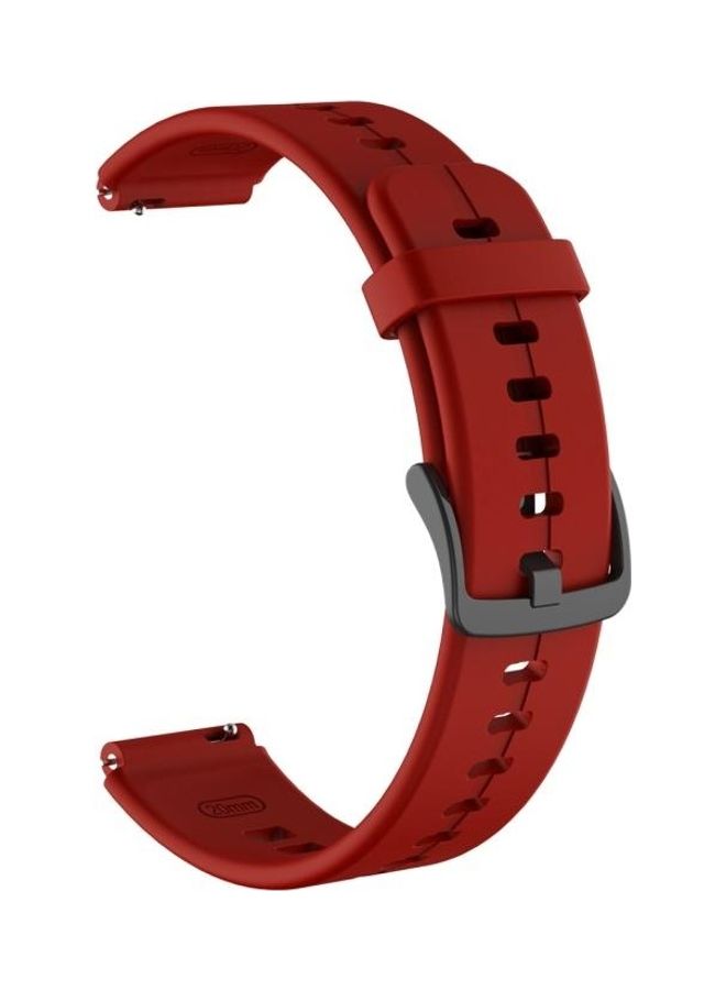 BGM Silicone Replacement Strap Watchband For Huawei TalkBand B6 Red - Image 1