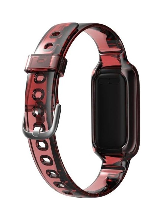 BGM Silicone Integrated Replacement Strap Watchband For Fitbit Luxe Red - Image 4