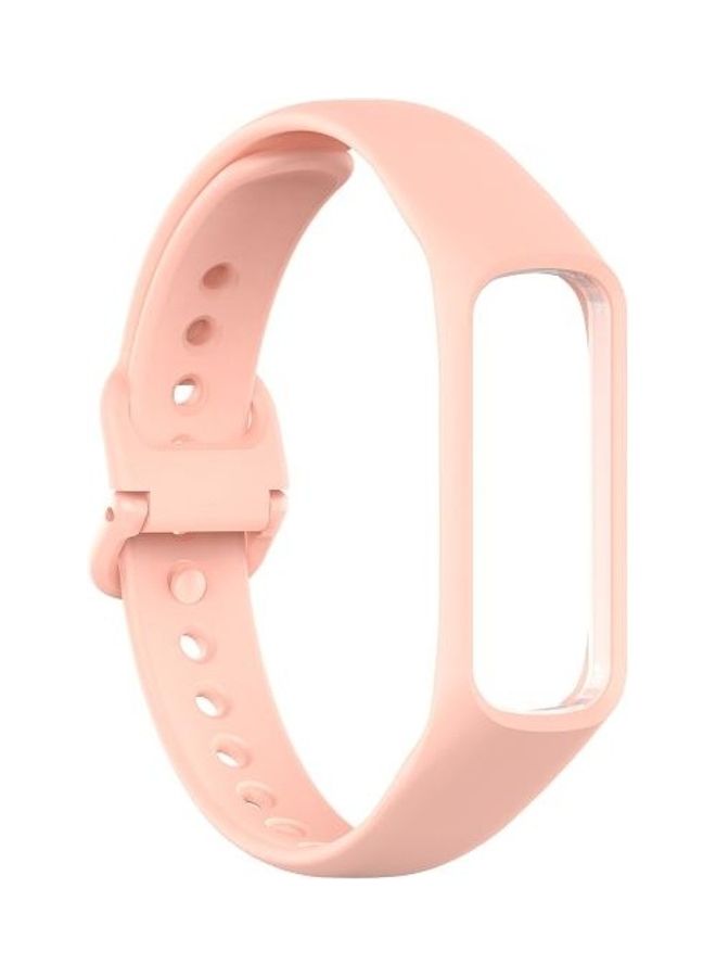 BGM Silicone Replacement Wrist Strap Watchband For Samsung Galaxy Fit 2 Pink - Image 1