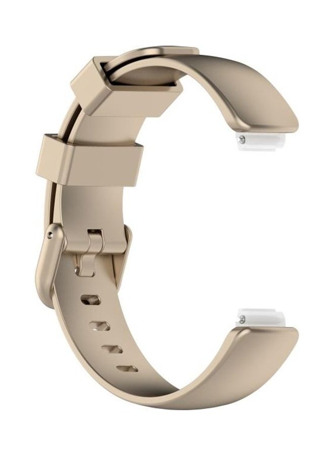 BGM TPE Replacement Strap Watchband For Fitbit Inspire 2 Gold - Image 3