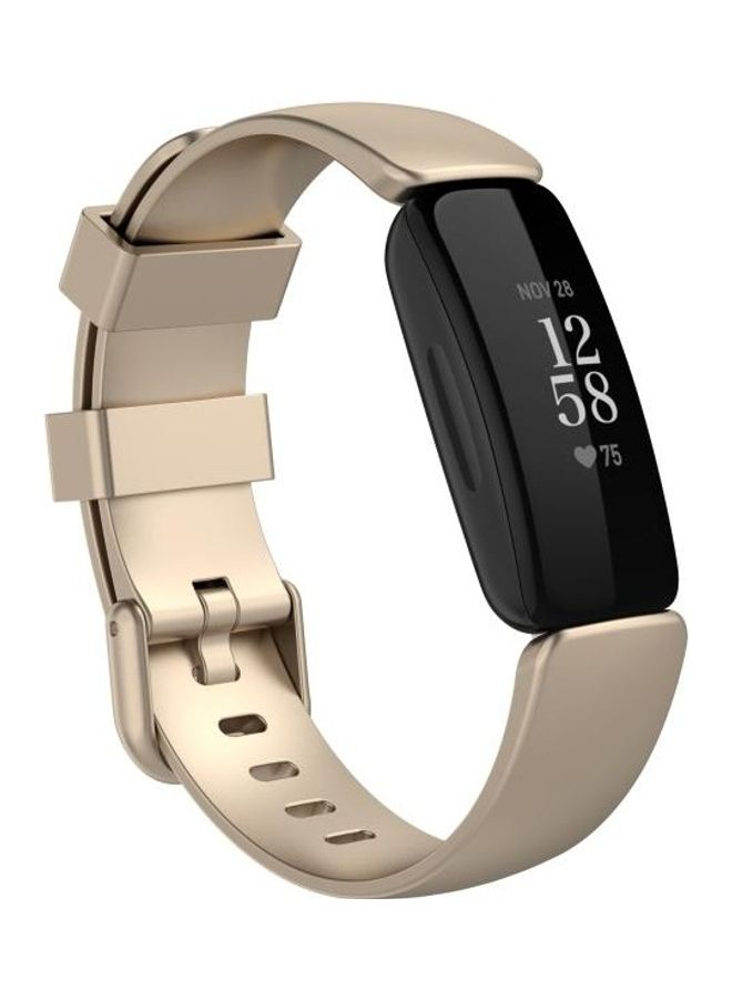 BGM TPE Replacement Strap Watchband For Fitbit Inspire 2 Gold - Image 4