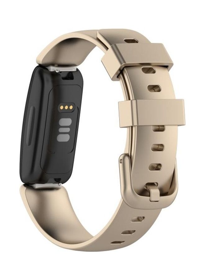 BGM TPE Replacement Strap Watchband For Fitbit Inspire 2 Gold - Image 5