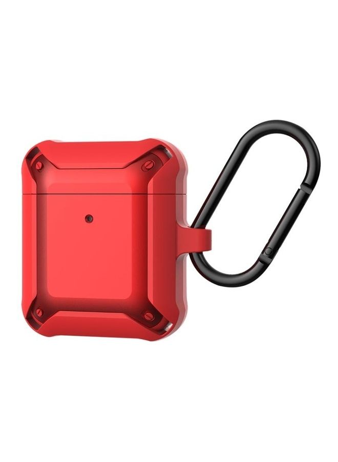 بي جي إم غطاء حماية واق مضاد للصدمات مصنوع من السيليكون بتصميم نحلة طنانة لسماعات آيربودز 1/2 أحمر