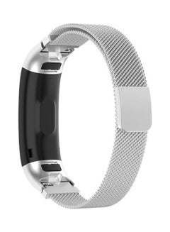 For  Huawei Band 3 And 4 Pro Milanese Strap Silver