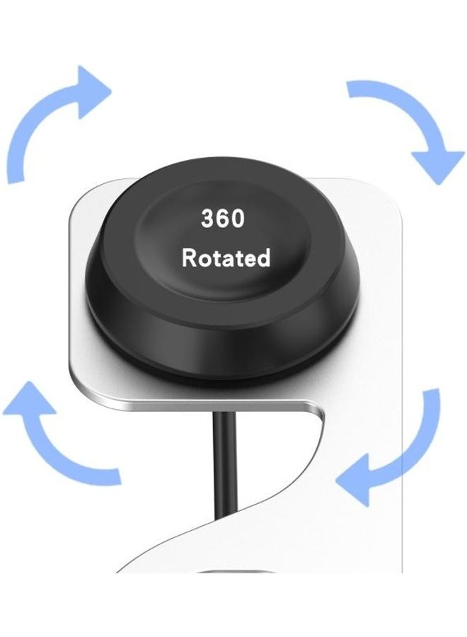 BGM For Huawei Watch 3 And 3 Pro Universal Metal Magnetic Charger Holder Silver - Image 5