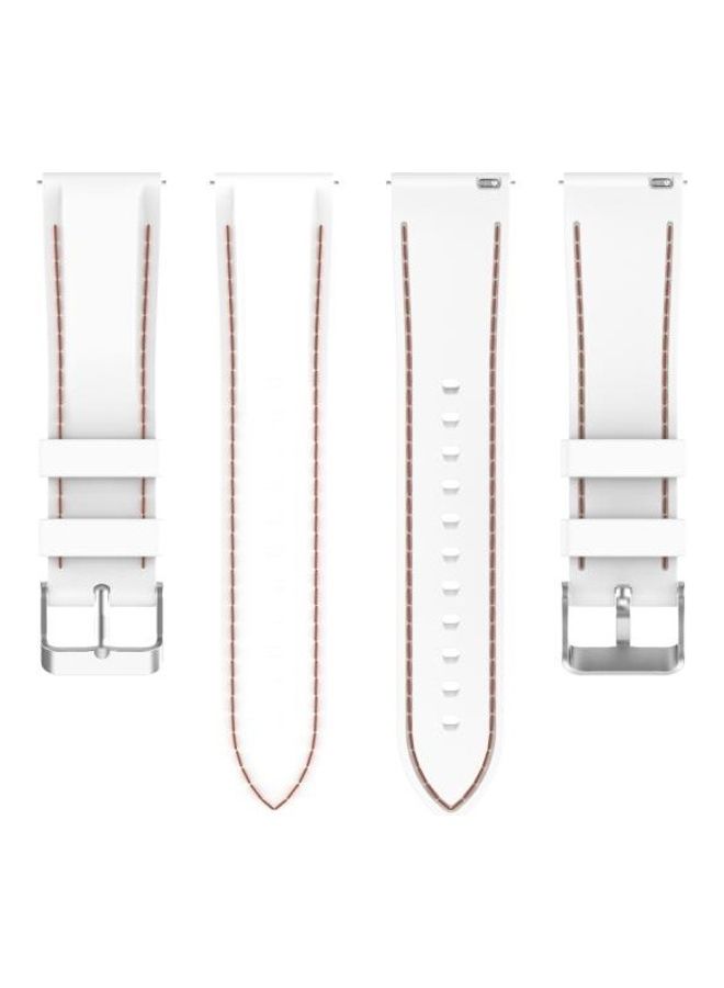 BGM Silicone Replacement Strap Watchband For Samsung Galaxy Watch 3 41mm, Active2, Gear Sport 20mm White - Image 2