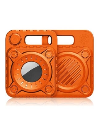 Punk Armor Anti-Scratch TPU Protective Cover Case With Keychain Hook Loop For Apple AirTag Orange - v1631122277/N50686216A_1