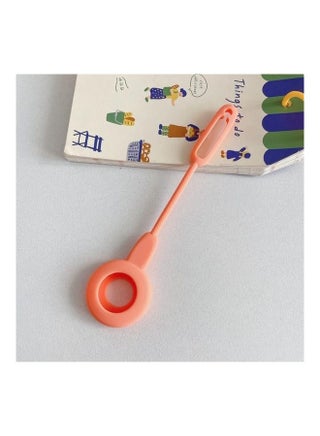 Anti-Scratch Shockproof Silicone Protective Cover Case with Hook Loop For Apple AirTag Orange - v1631122277/N50686218A_1